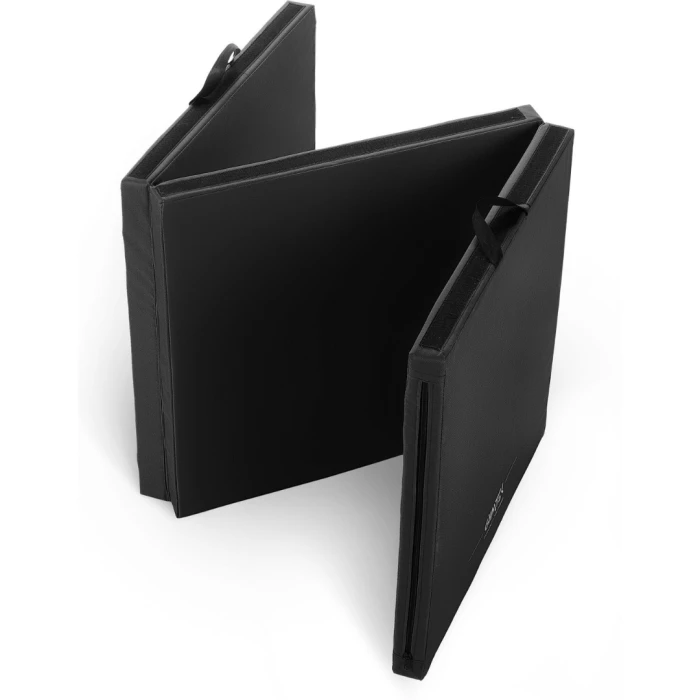 Мат гімнастичний Gymtek твердий 5см з липучкою чорний