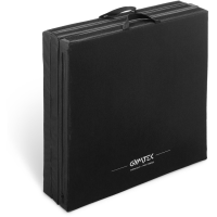 Мат гімнастичний Gymtek твердий 5см з липучкою чорний