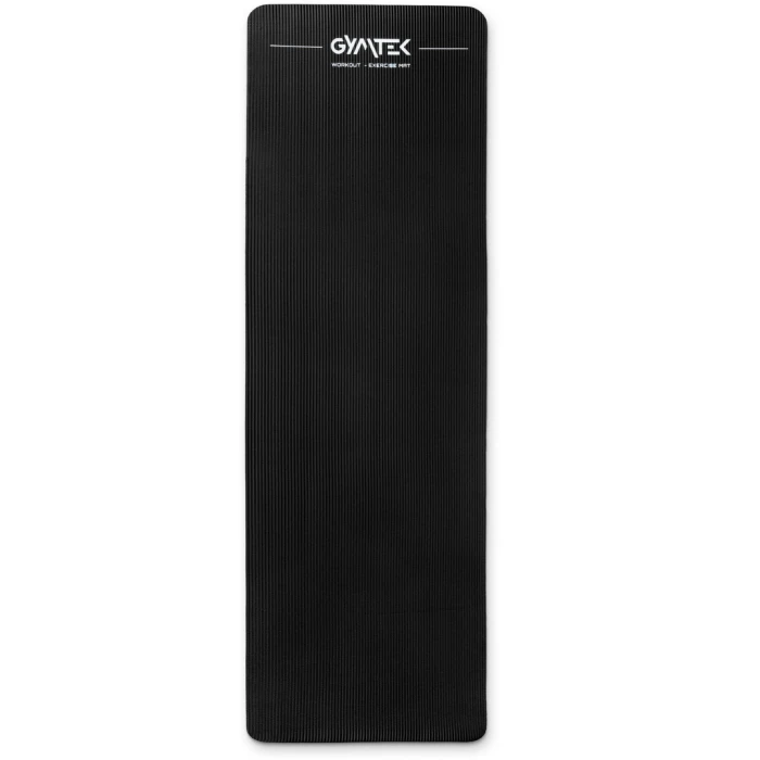 Килимок (мат) для фітнесу та йоги Gymtek NBR 1,5см чорний