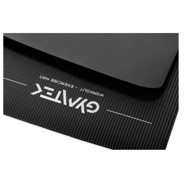 Килимок (мат) для фітнесу та йоги Gymtek NBR 1,5см чорний