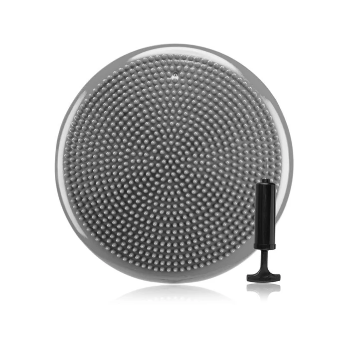 Балансировочная подушка Gymtek серая + насос.