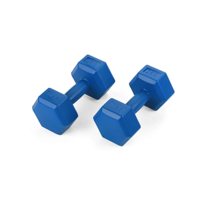 Гантели для фитнеса композитные Gymtek 2х2кг светло-синий