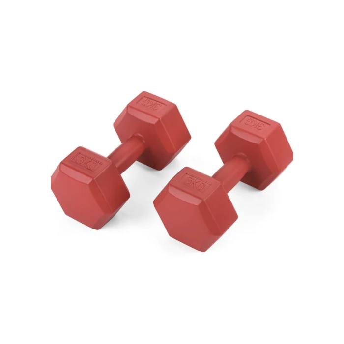 Гантели для фитнеса композитные Gymtek 2х3кг красный