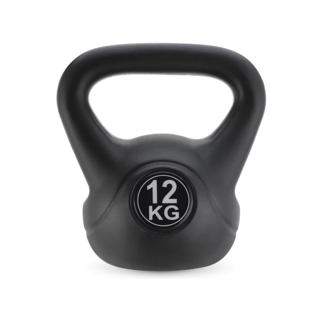 Гиря вінілова Gymtek 12кг чорний