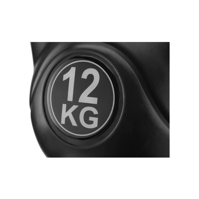 Гиря вінілова Gymtek 12кг чорний
