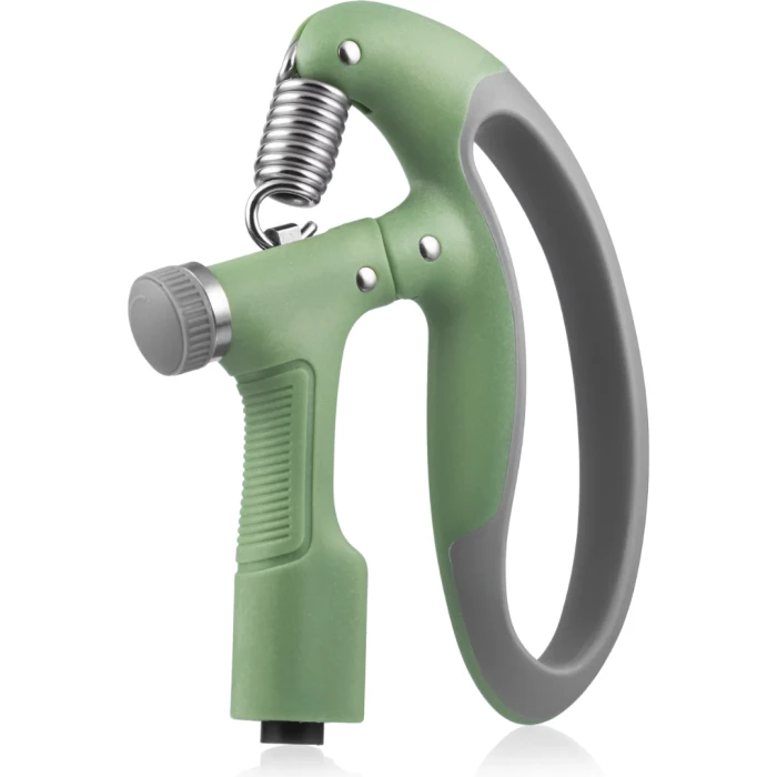 Эспандер регулируемый Gymtek 10-100кг со счетчиком серо-зеленый