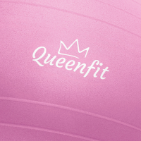 Фітбол Queenfit 65см рожевий + насос
