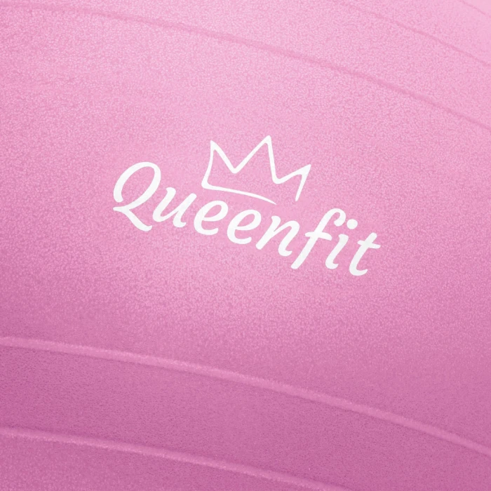 Фітбол Queenfit 65см рожевий + насос