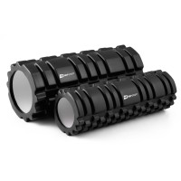 Роллер массажер (валик, ролик) для кроссфита и йоги Hop-Sport HS-001YG черный