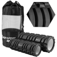 Роллер массажер (валик, ролик) для кроссфита и йоги Hop-Sport HS-001YG черный