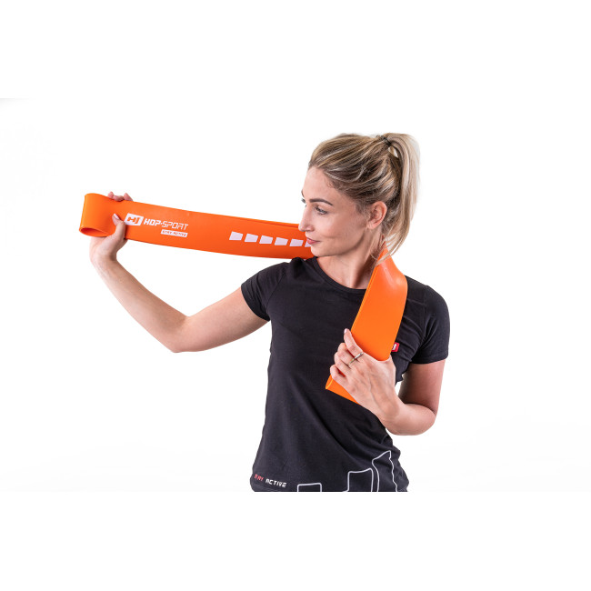 Резинка для фитнеса Hop-Sport 37-109кг HS-L083RR оранжевая