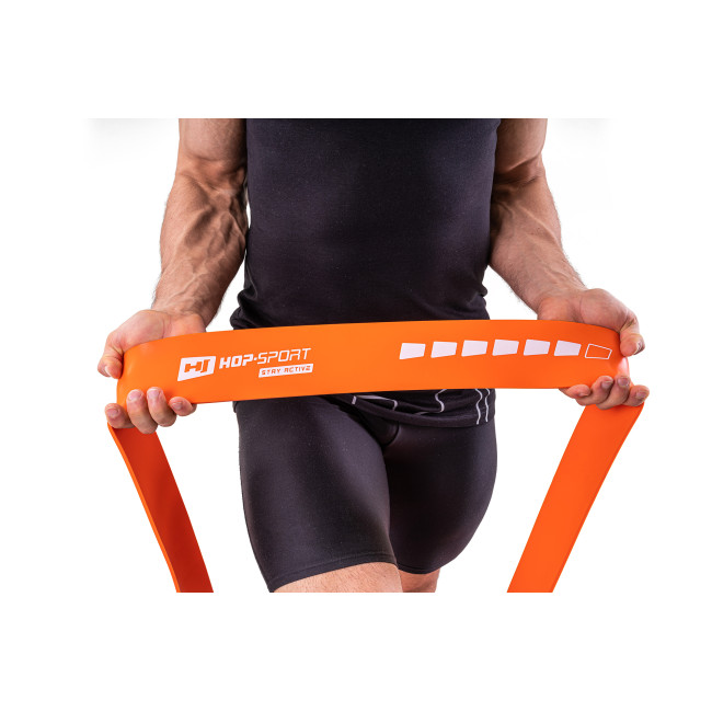 Резинка для фитнеса Hop-Sport 37-109кг HS-L083RR оранжевая