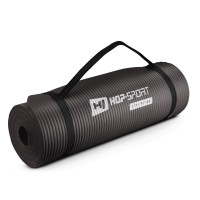 Мат для фітнесу та йоги з отворами Hop-Sport HS-N015GM 1,5см чорний