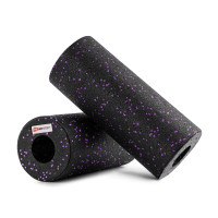 Роллер массажер (валик, ролик) гладкий Hop-Sport EPP 33см HS-P033YG черно-фиолетовый