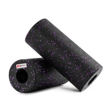 Роллер масажер (валик, ролик) гладкий Hop-Sport EPP 33см HS-P033YG чорно-фіолетовий