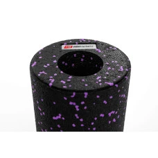 Роллер масажер (валик, ролик) гладкий Hop-Sport EPP 33см HS-P033YG чорно-фіолетовий