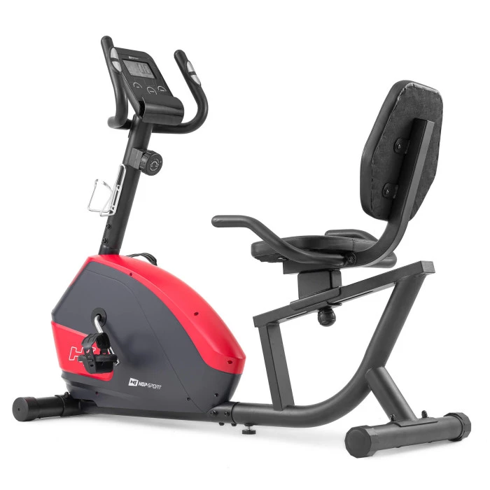 Горизонтальный велотренажер Hop-Sport HS-035L Solo красный