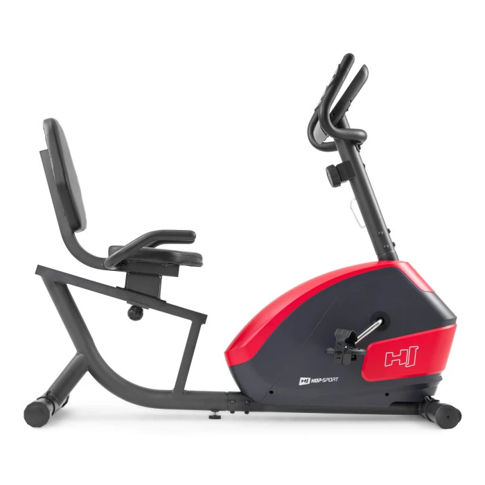 Горизонтальный велотренажер Hop-Sport HS-035L Solo красный