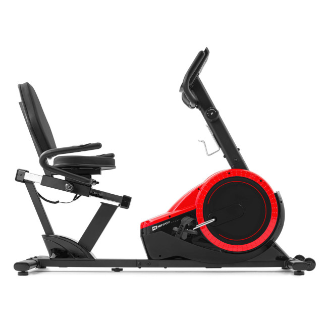 Горизонтальный велотренажер Hop-Sport HS-060L Pulse красный 2020