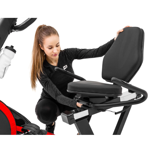 Горизонтальный велотренажер Hop-Sport HS-060L Pulse красный 2020