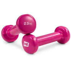 Гантели для фитнеса виниловые круглые Hop-Sport HS-V005DC 2х0,5кг
