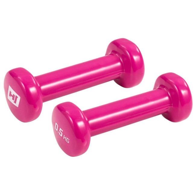 Гантелі для фітнесу вінілові круглі Hop-Sport HS-V005DC 2х0,5кг