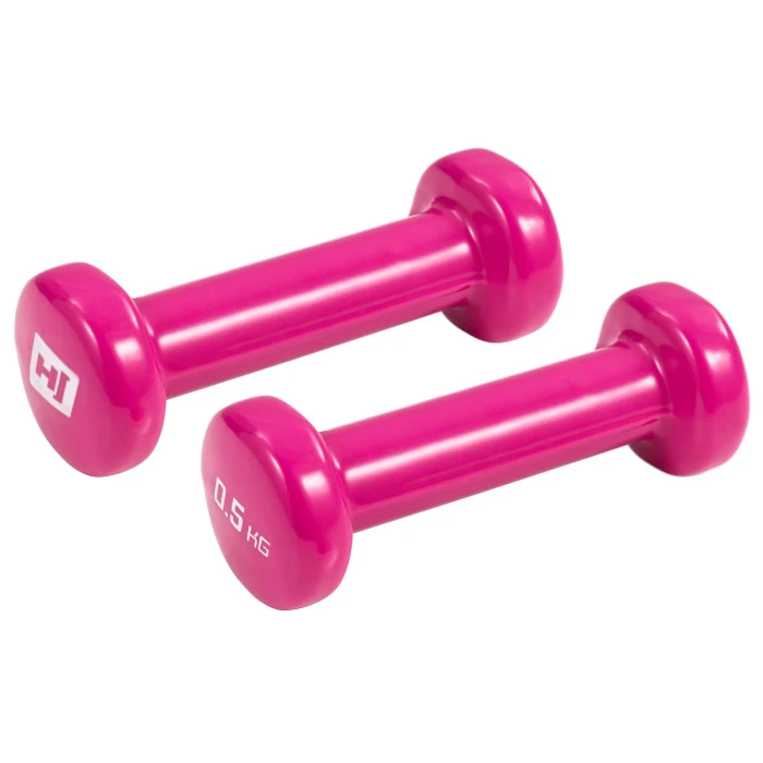 Гантелі для фітнесу вінілові круглі Hop-Sport HS-V005DC 2х0,5кг