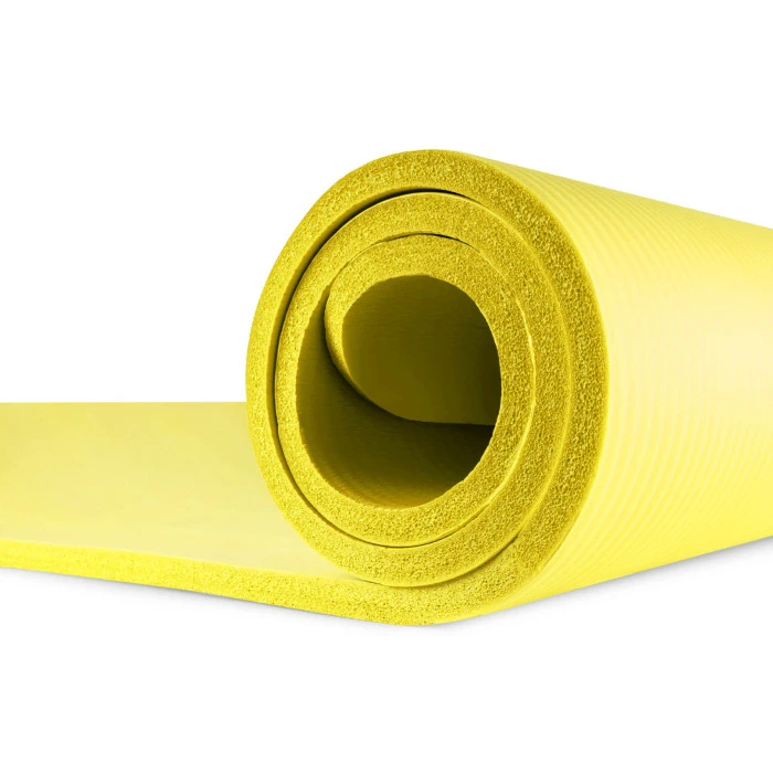 Мат для фітнесу та йоги Hop-Sport HS-N015GM 1,5см жовтий