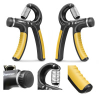 Еспандер регульований Hop-Sport 10-40кг HS-P040HG чорно-жовтий