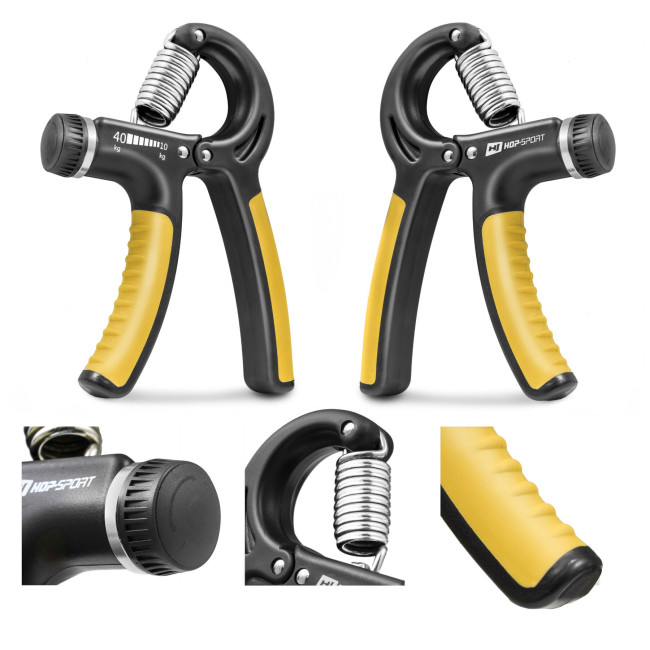 Эспандер регулируемый Hop-Sport 10-40кг HS-P040HG черно-желтый