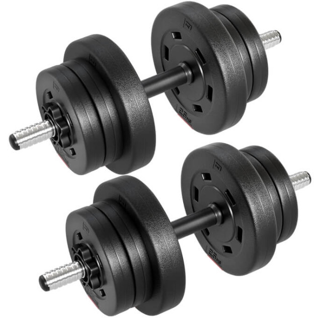 Гантели Hop-Sport 2х10кг PRO с перчатками