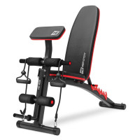 Набір Hop-Sport Premium 135кг з лавою HS-1035, штангами та гантелями