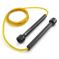 Скакалка Hop-Sport Crossfit NEW з пластиковими ручками HS-P025JR жовта