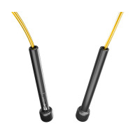 Скакалка Hop-Sport Crossfit NEW з пластиковими ручками HS-P025JR жовта