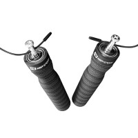 Скакалка з підшипниками та м'якою рукояткою Hop-Sport HS-P030JR сіра