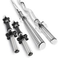 Набір Hop-Sport Premium 135кг з лавою HS-1035, штангами та гантелями