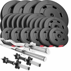 Набір Hop-Sport Premium 105кг зі штангами та гантелями