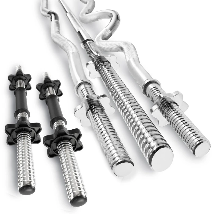 Набір Hop-Sport Premium 173кг з лавою HS-1055, штангами та гантелями