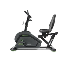 Горизонтальный велотренажер HS-120L Ravel черно-зеленый