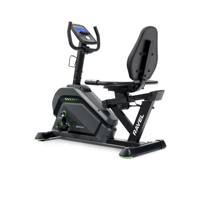 Горизонтальный велотренажер HS-120L Ravel черно-зеленый