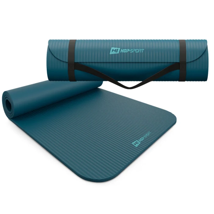 Коврик для йоги Hop-Sport HS-NB010GM NBR 1см темний морський