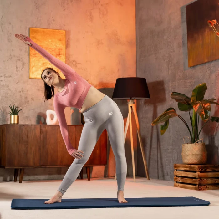 Коврик для йоги Hop-Sport HS-NB010GM NBR 1см темний морський