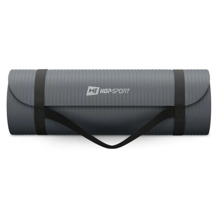 Коврик для йоги Hop-Sport HS-NB015GM NBR 1,5см графітовий