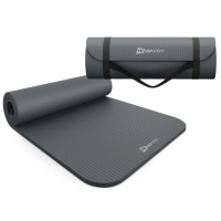 Коврик для йоги Hop-Sport HS-NB015GM NBR 1,5см графітовий