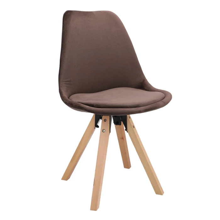 Стілець Saida Jumi у скандинавському стилі з дерев'яними ніжками коричневий
