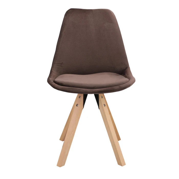 Стілець Saida Jumi у скандинавському стилі з дерев'яними ніжками коричневий