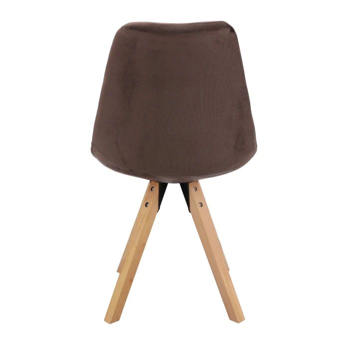 Стілець Saida Jumi у скандинавському стилі з дерев'яними ніжками коричневий