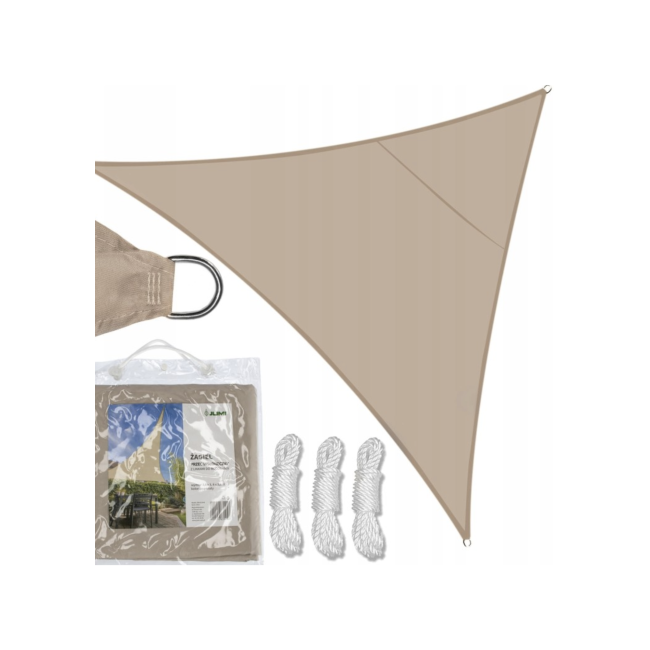 Тент-парус Jumi Garden солнцезащитный 3,6 х 3,6 х 3,6 м песочный