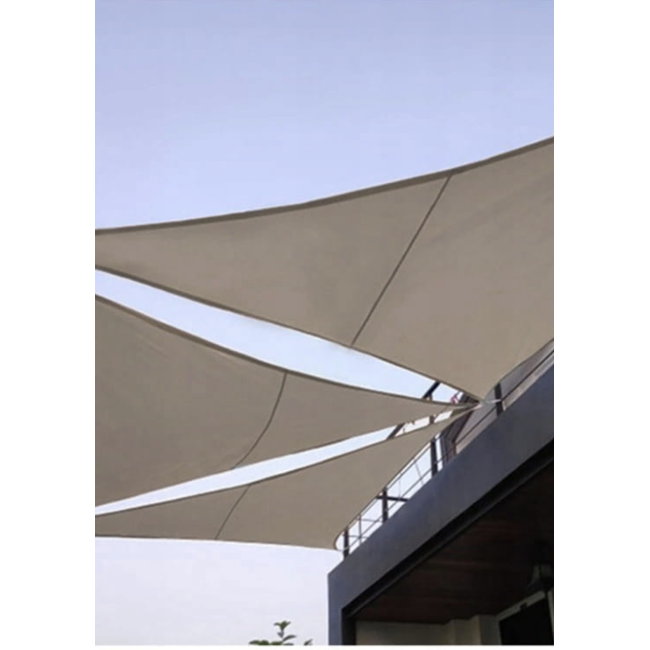 Тент-парус Jumi Garden солнцезащитный 3,6 х 3,6 х 3,6 м песочный