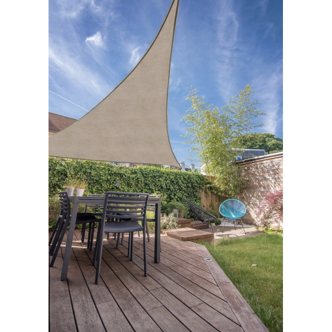 Тент-парус Jumi Garden солнцезащитный 3,6 х 3,6 х 3,6 м песочный